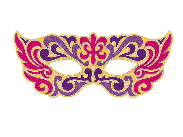 Maschera paillettes 039028 $