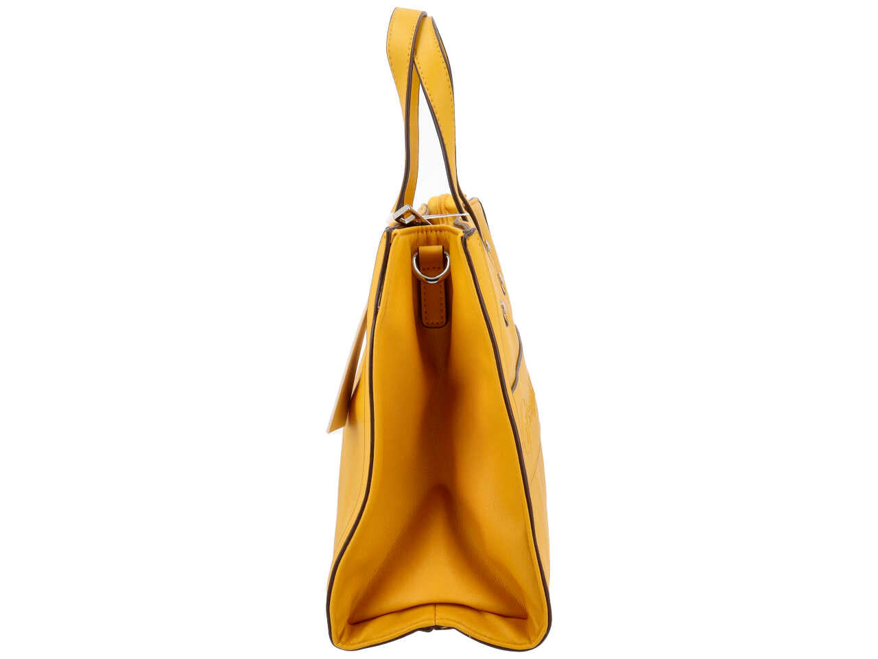 Borsa a mano piu' tracolla colore rosa giallo