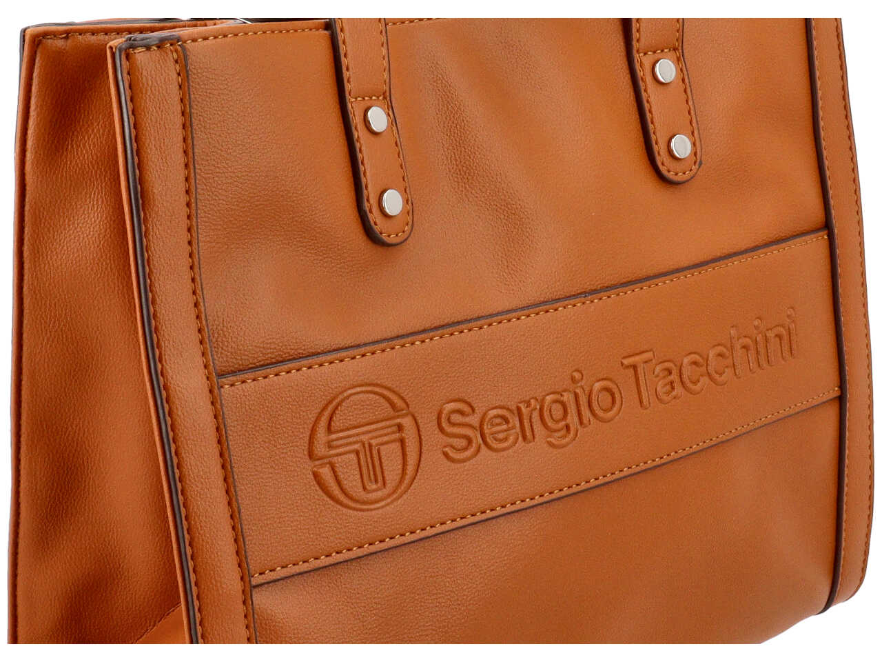Borsa a mano piu' tracolla colore rosa cuoio