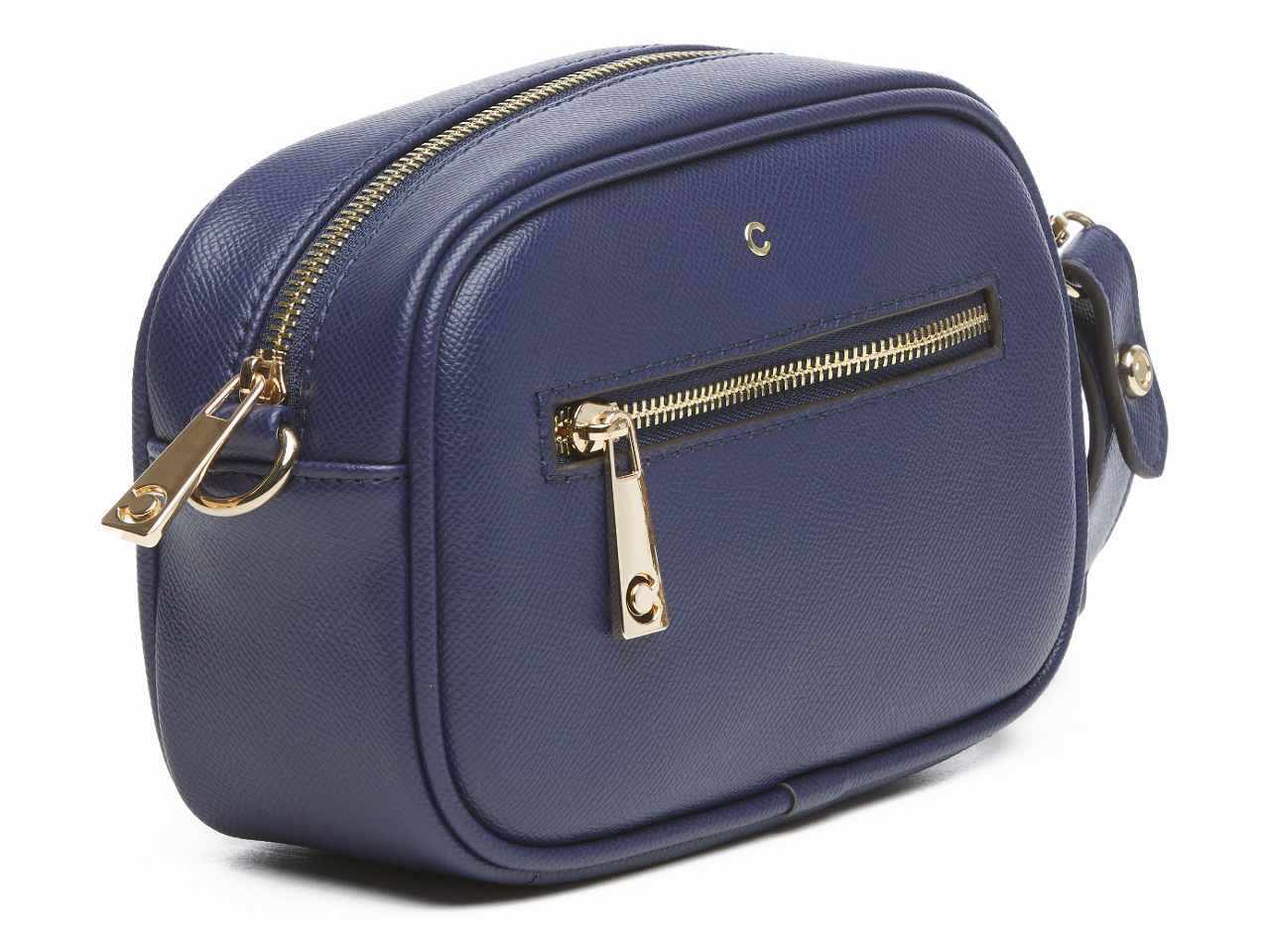 Borsa da donna peggy collection reportina colore blue composizione: 100% pelle sintetica