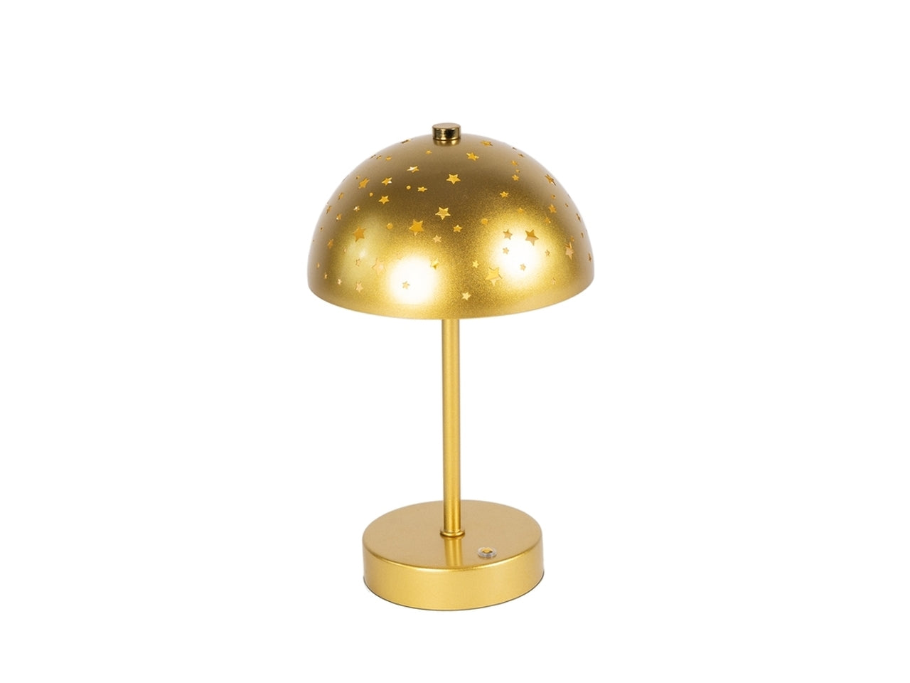 Lampada dimmerabile con stelle oro in metallo