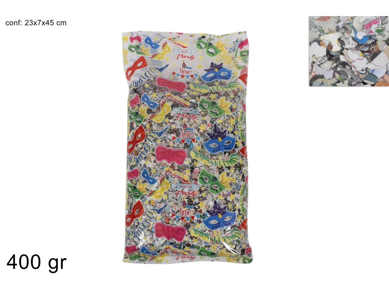 Coriandoli busta da 400gr