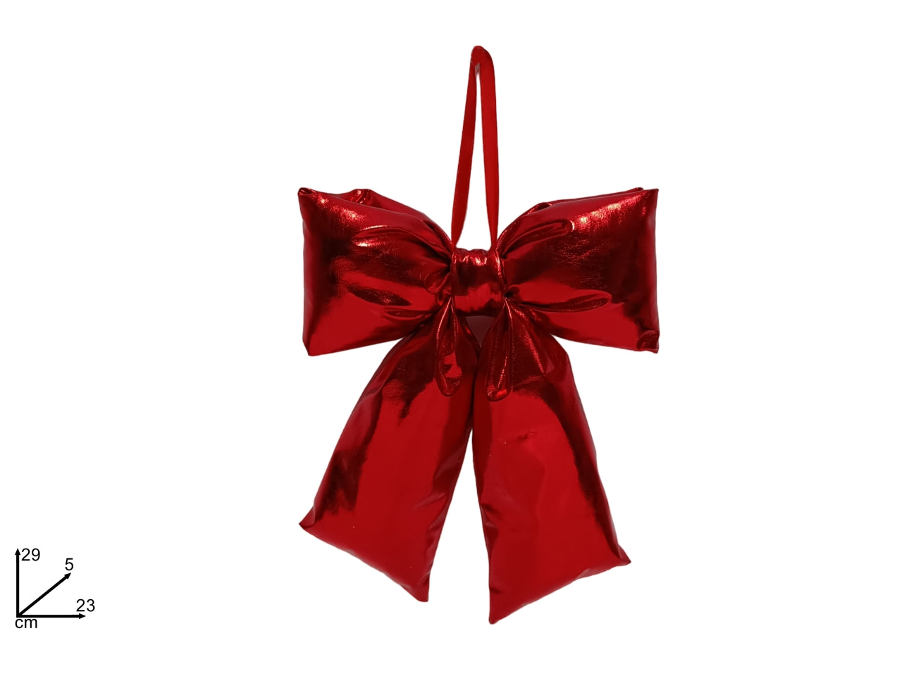 Fiocco laminato rosso 29cm