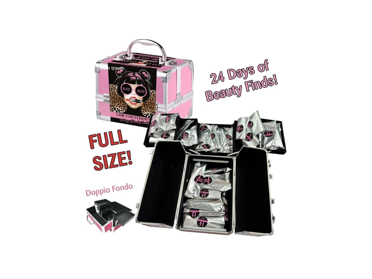 Beauty dell'avvento kost con 24 accessori e beauty