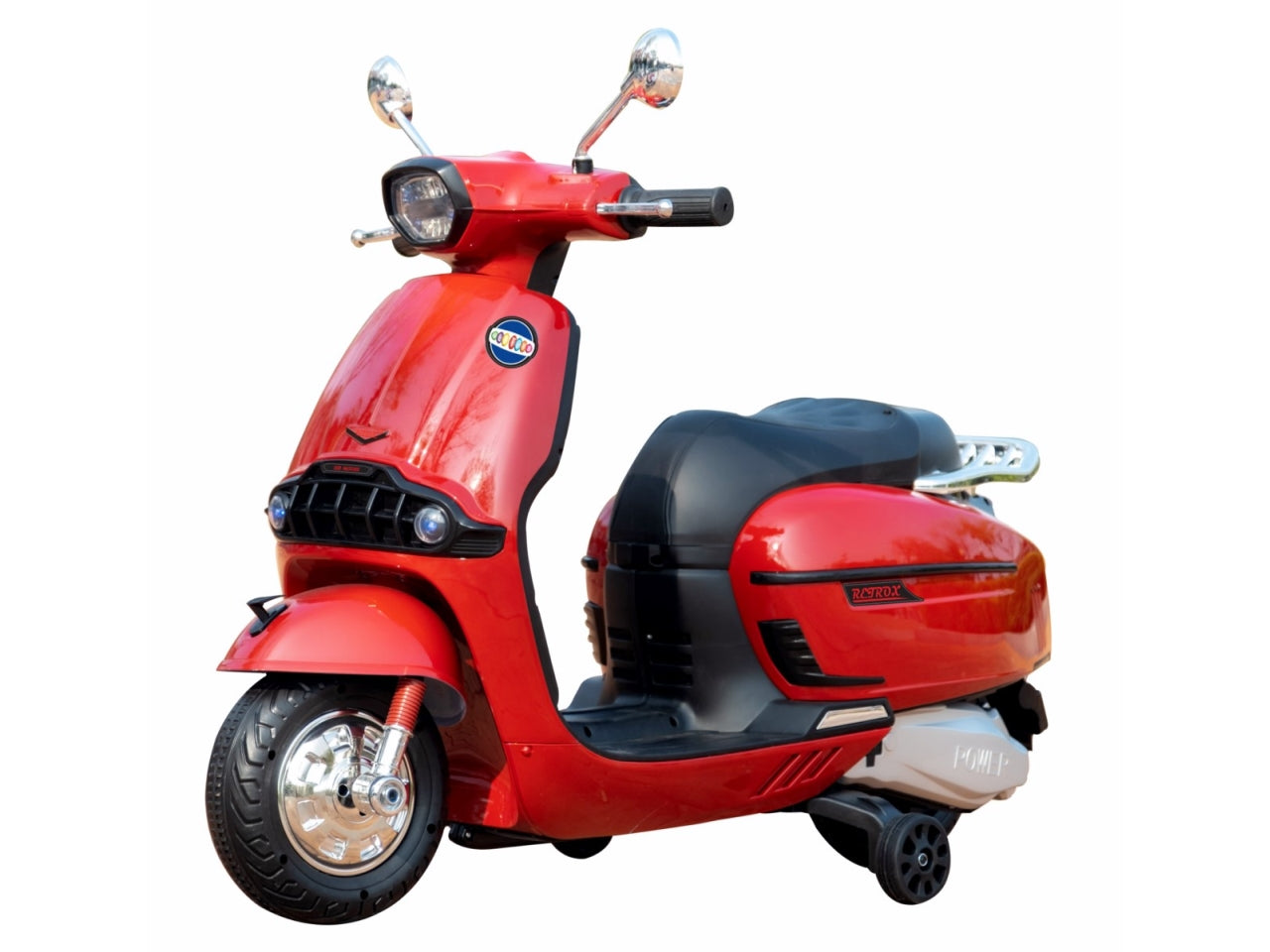 Scooter retrox 12v rosso