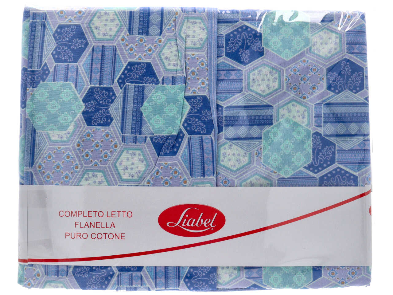 Completo letto liabel lenzuola di flanella matrimoniale