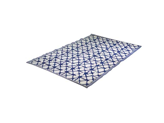 Tappeto rombi blu 60x180cm 1409140000