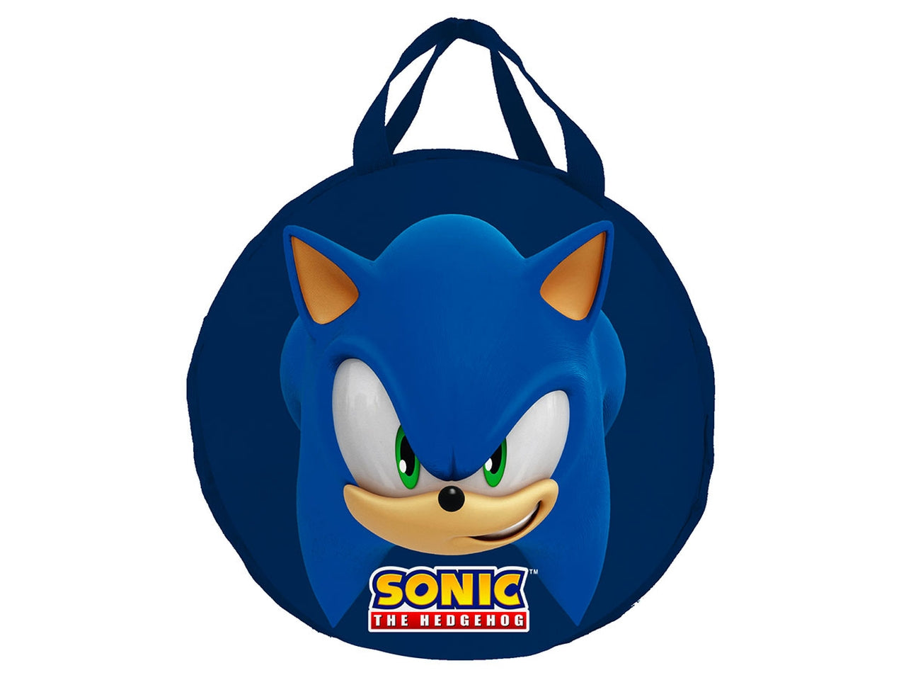 Borsa portagiochi Sonic bambino blu in poliestere 31x48 cm - Coriex