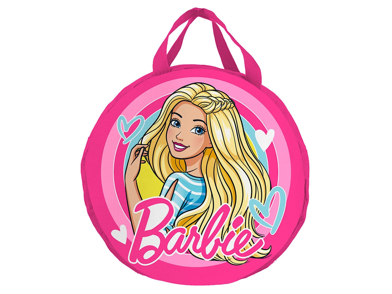 Borsa portagiochi Barbie bambina fucsia in poliestere 31x48 cm - Coriex