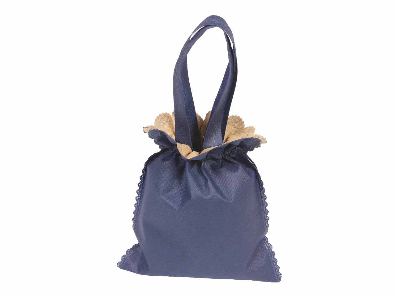 Borsa toffy 21x25cm blu/beige 2106p 07