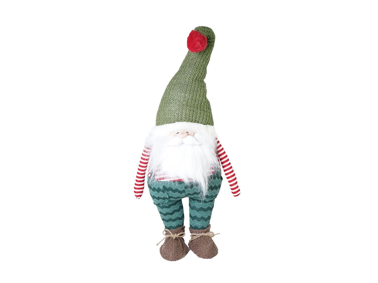 Babbo natale colore verde chiaro misura h.72cm in poliestere