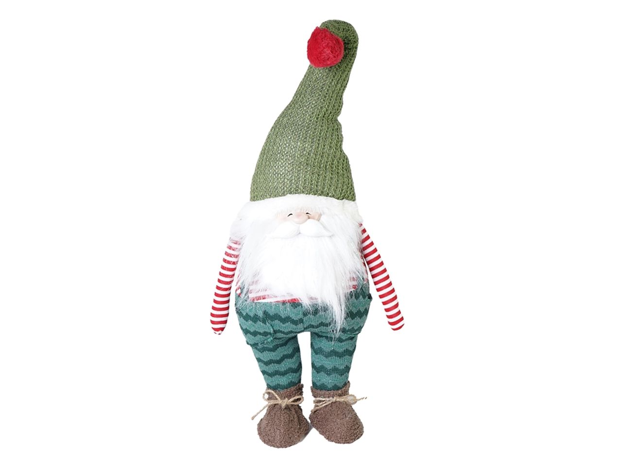 Babbo natale colore verde chiaro misura h.98cm in poliestere