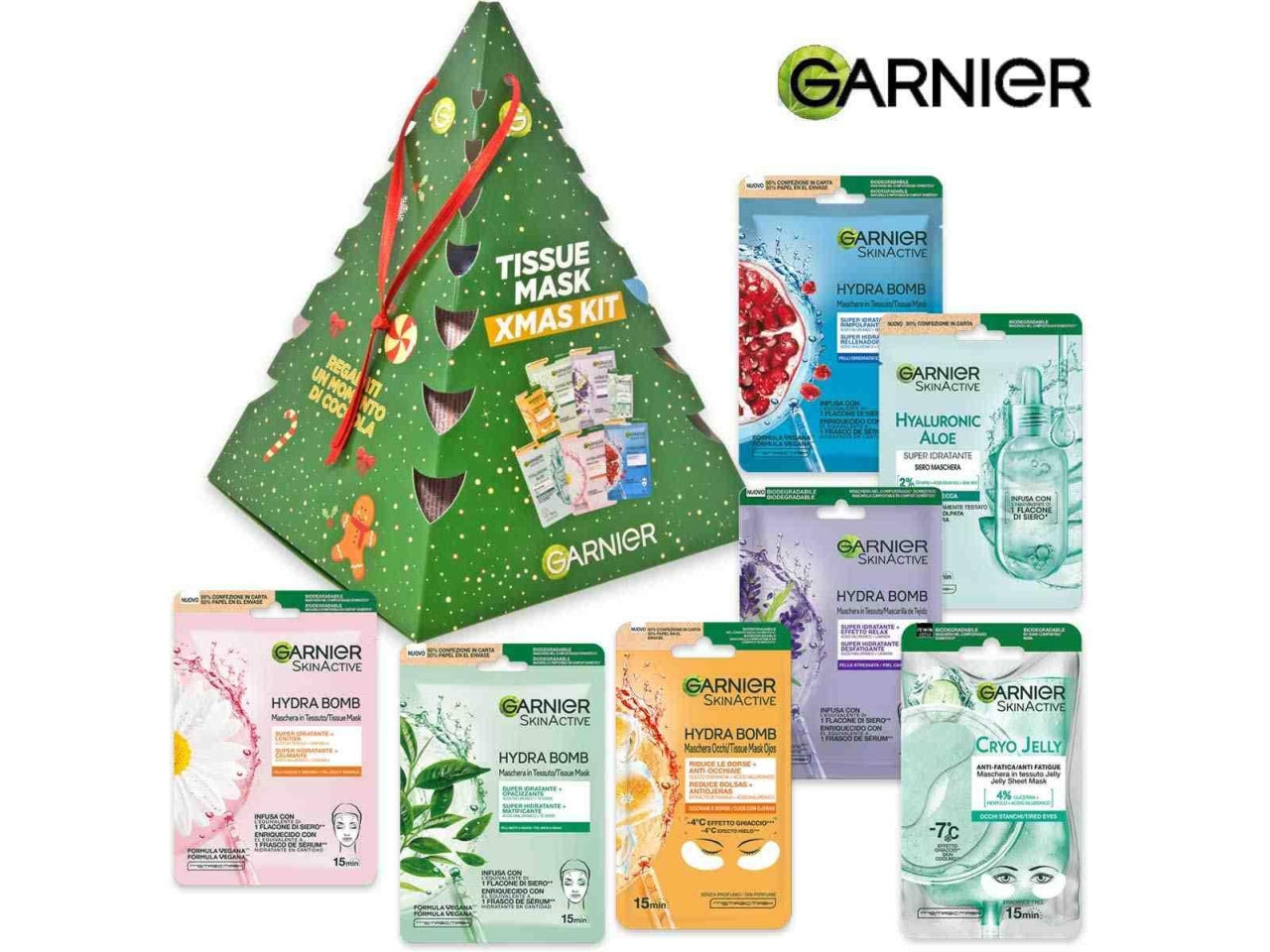 Garnier alberello con 7 maschere tessuto