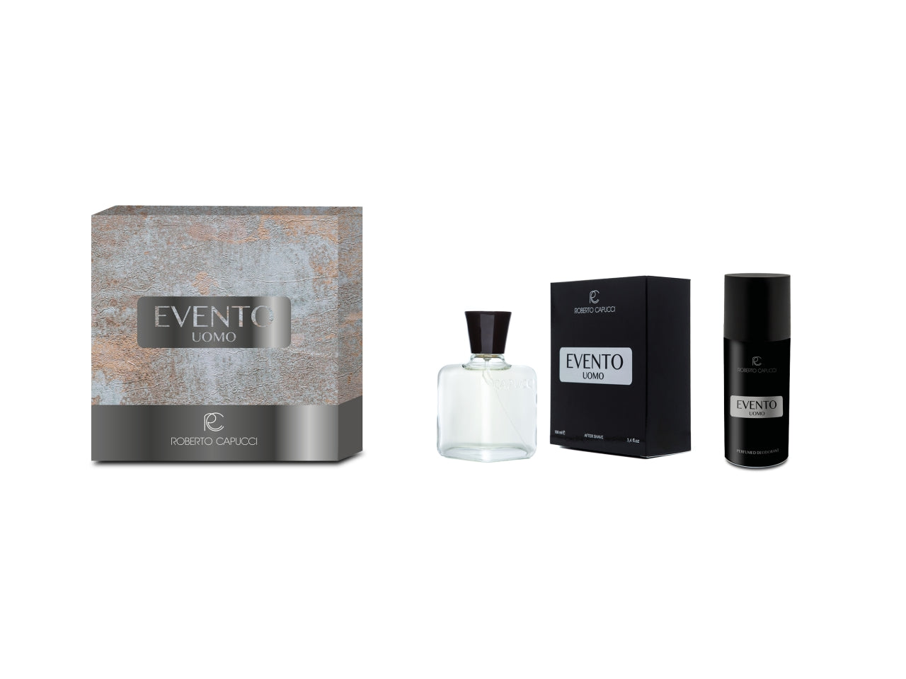 Capucci evento uomo after shave  100ml + deo 150ml