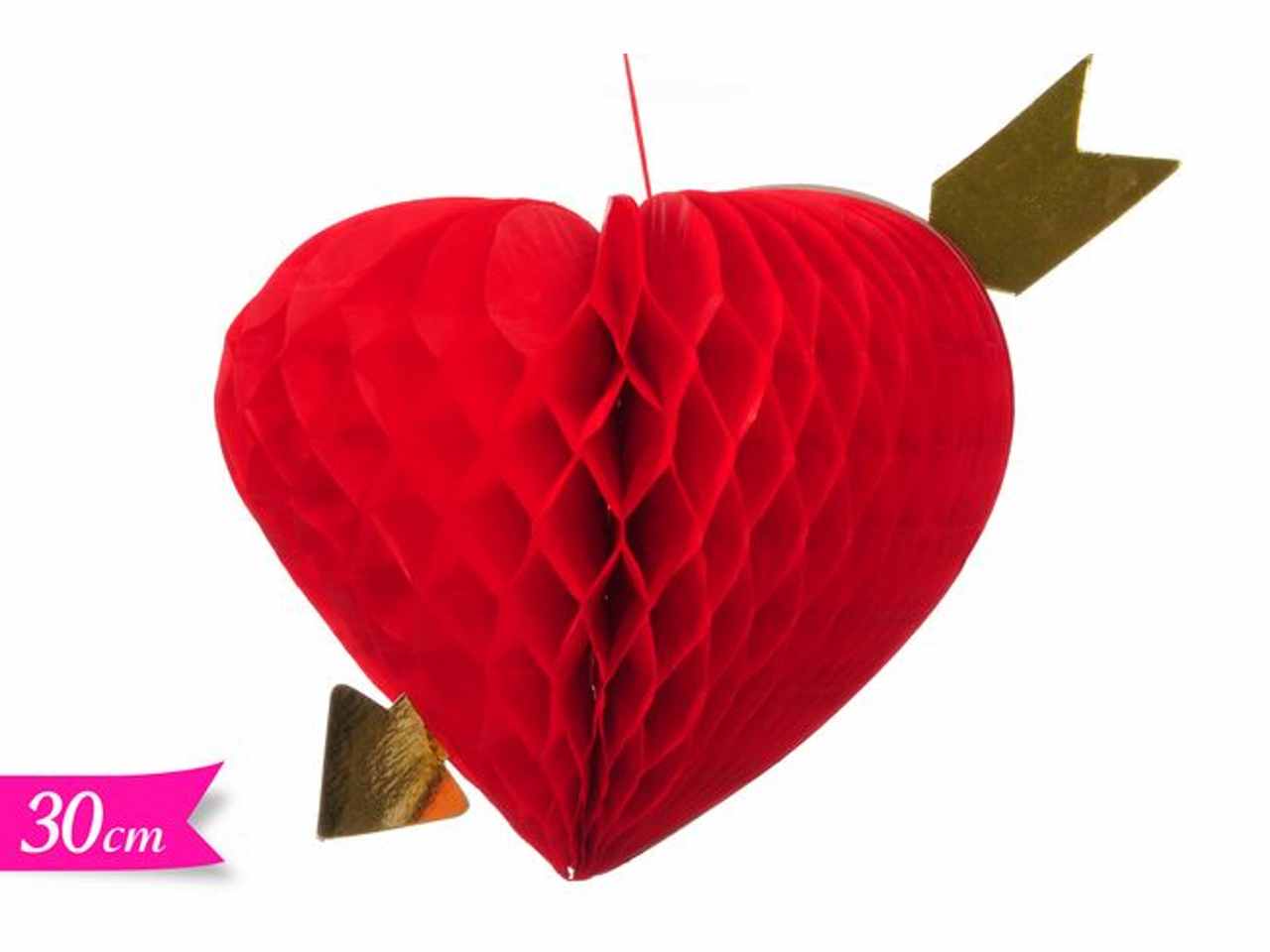 Decorazione cuore trafitto 30cm