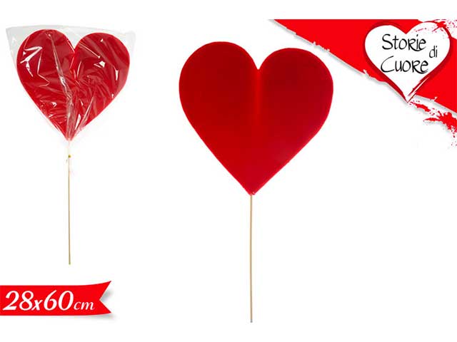 Stecco cuore 28x60cm
