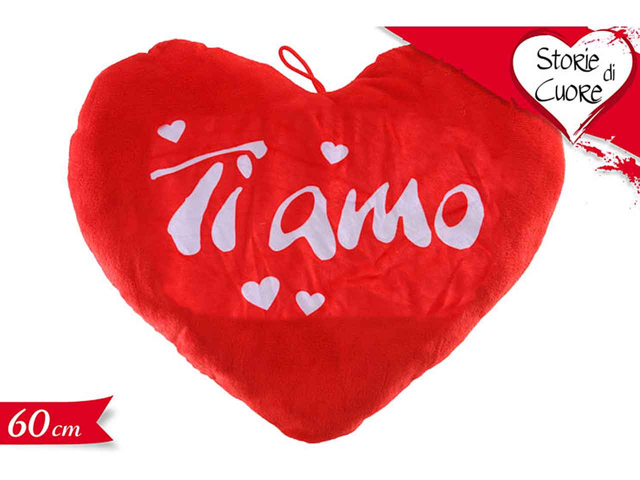 Cuscino cuore ti amo 60cm