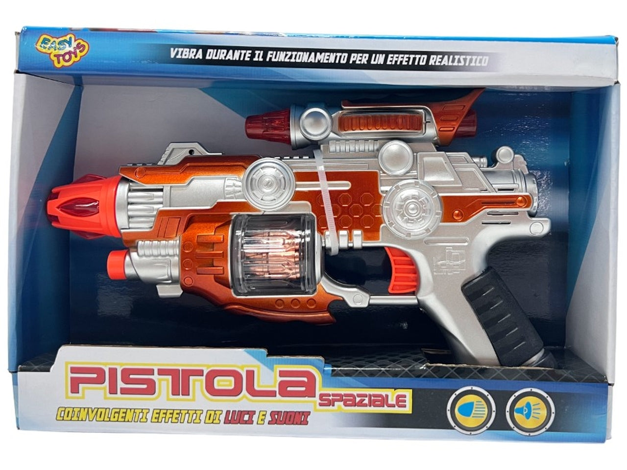 Pistola spaziale batteria luci e suoni