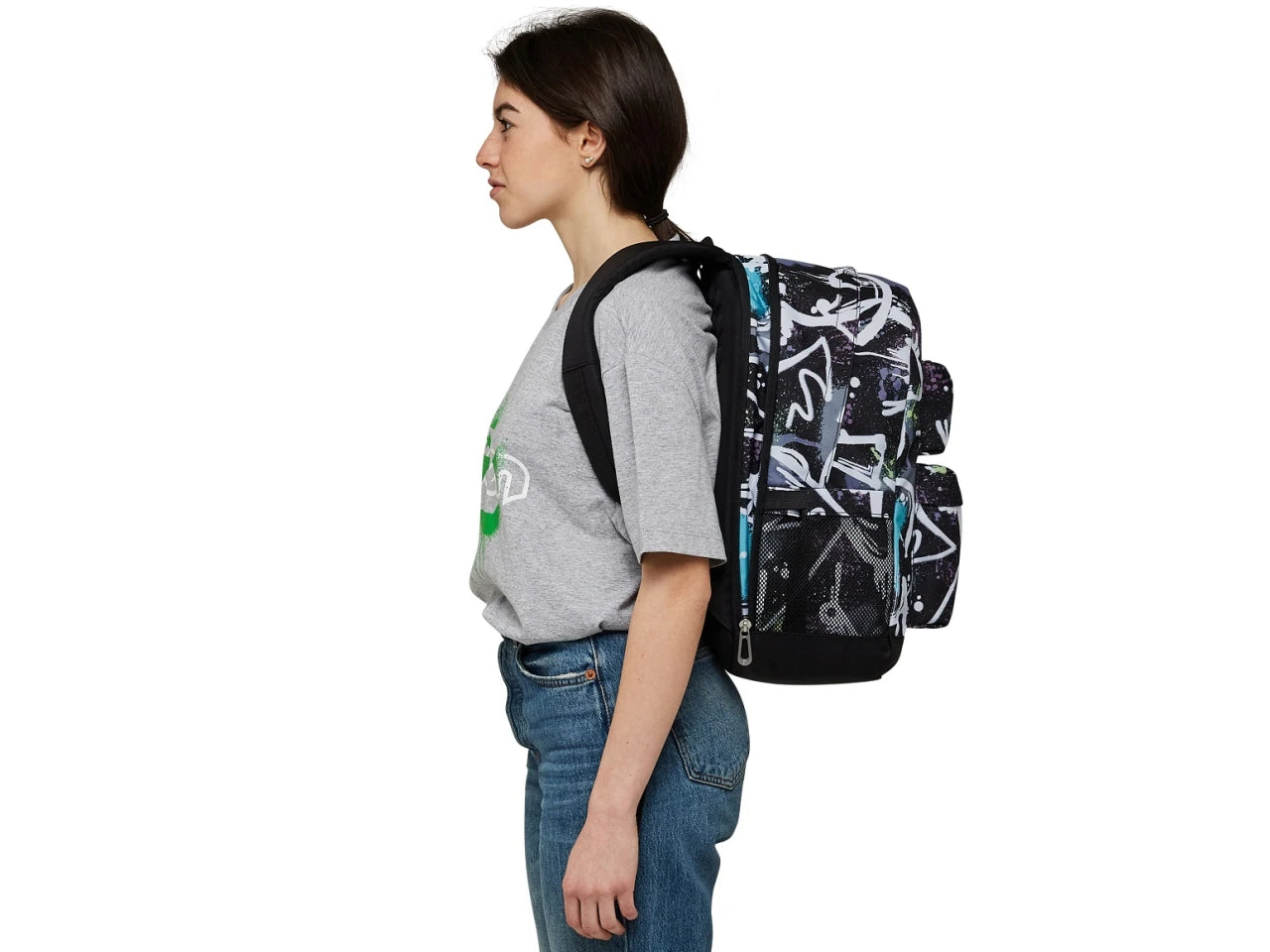 Zaino Seven estensibile Pockets con power bank incluso e USB plug, 32x44x15 cm