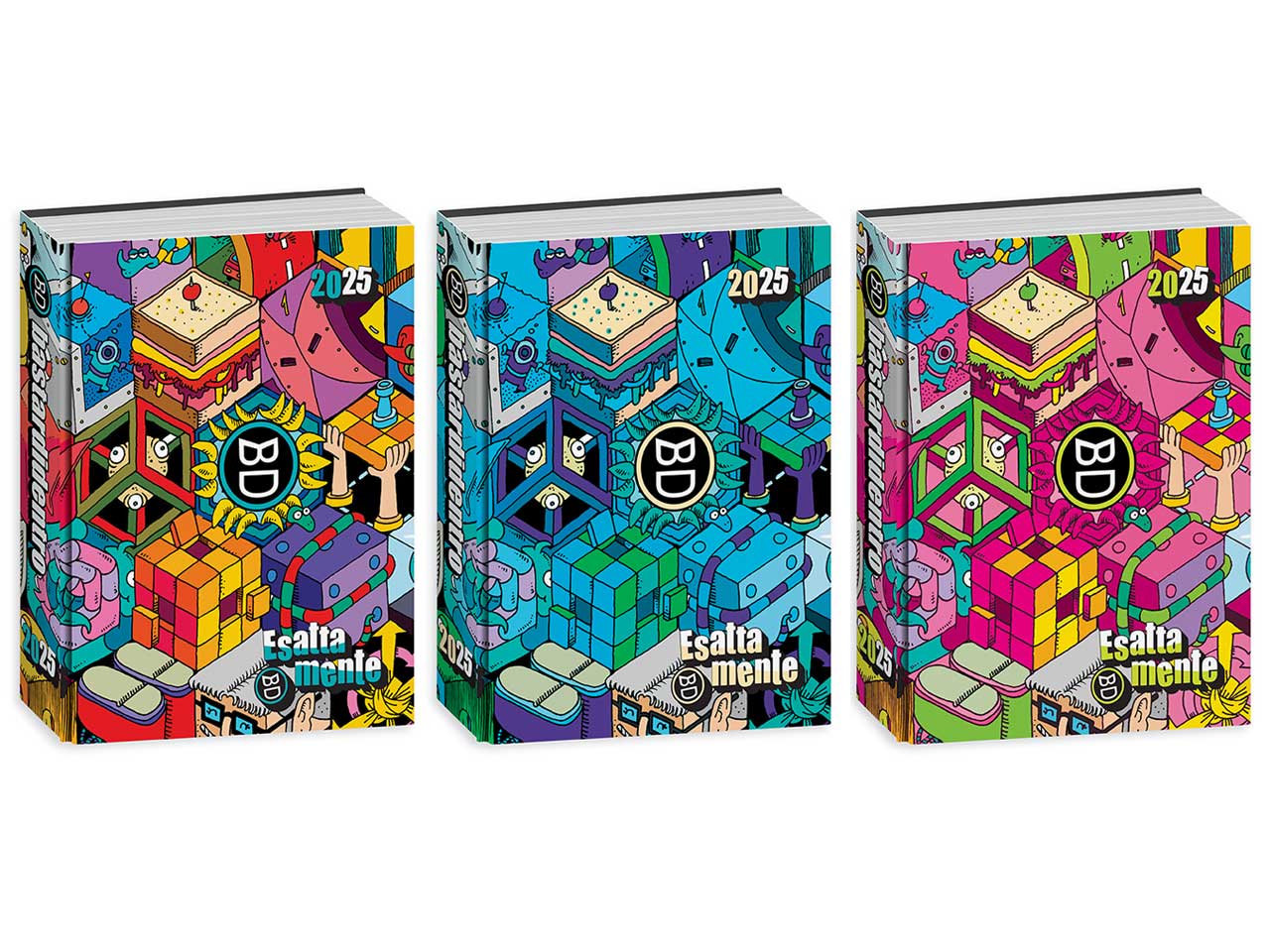 Diario scuola Bastardidentro special, formato pocket 16 mesi, datato 2024/2025 assortito, 11,5x15,9 cm