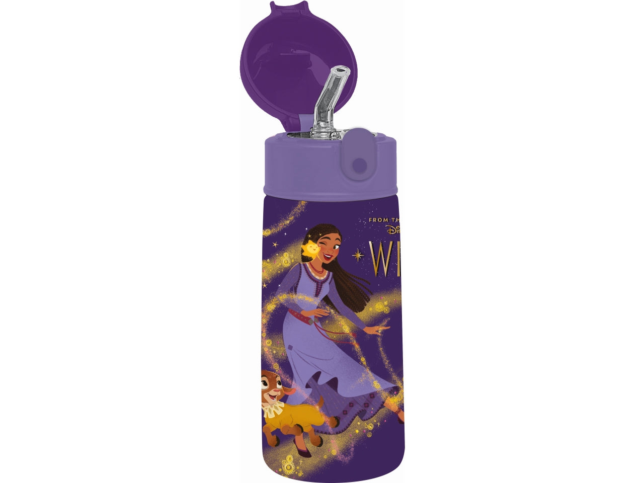 Borraccia termica Wish, 460 ml in acciaio con cannuccia - Seven