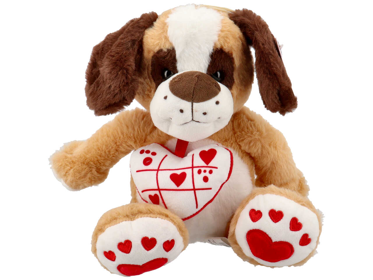 Peluche cane con ciondolo 18cm