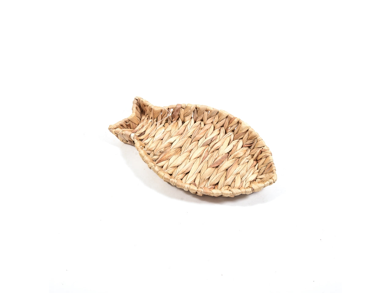 Cestino decorativo pesce in banano naturale stile marinaro 35x19,5x4 cm - Mercury