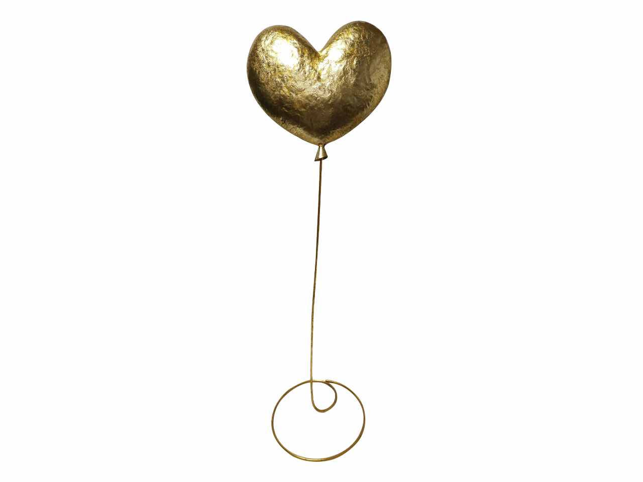 Palloncino cuore 3d 170cm oro e0113.77g