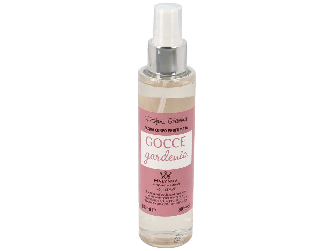 Acqua profumata 150ml donna gocce gardenia