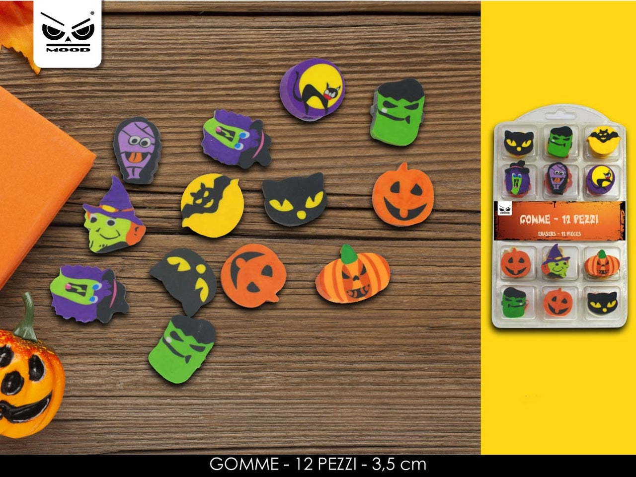 Gommine halloween set da 12 gommine