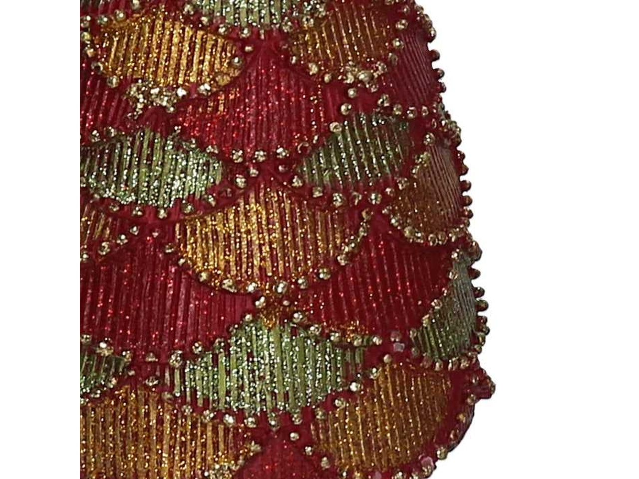 Albero in resina oro e rosso 37cm