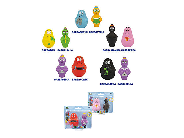 Barbapapa pers.2 pezzi 8cm bap04000