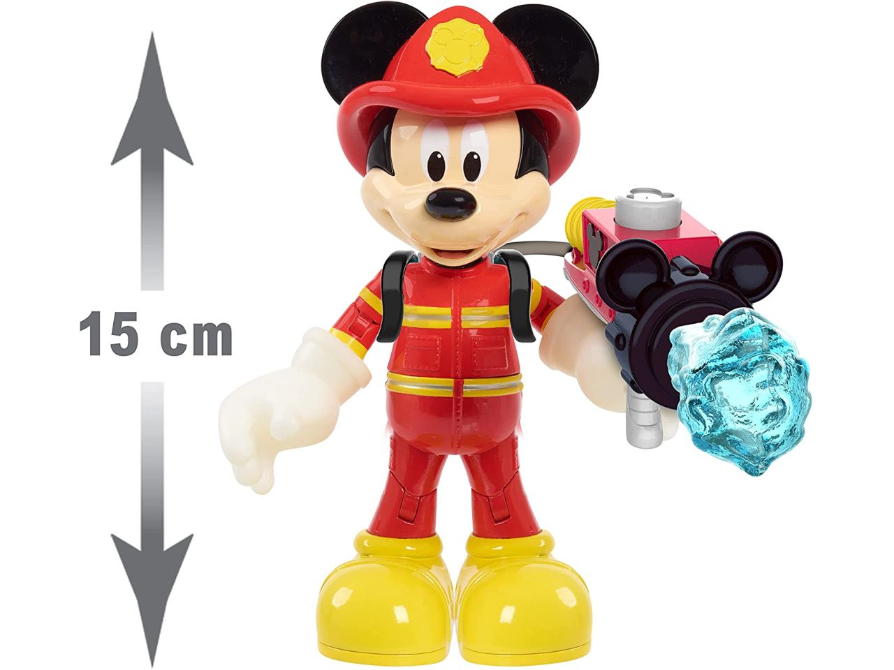 Mickey Mouse Pompiere, giocattolo di 15 cm per bambini -Giochi Preziosi