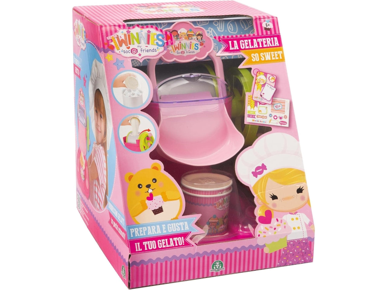 Gelatiera twinnies con accessori inclusi per bambini dai 6+ anni, Giochi Preziosi