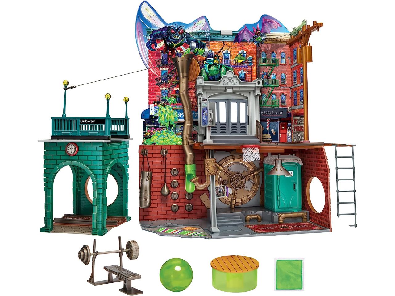 Tartarughe Ninja 2023 Caos Mutante, Playset Quartier Generale, Giocattolo con accessori per bambini 4+ - Giochi Preziosi