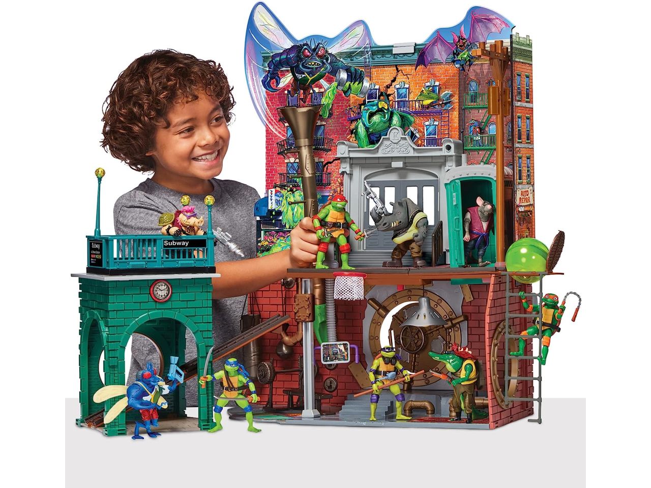 Tartarughe Ninja 2023 Caos Mutante, Playset Quartier Generale, Giocattolo con accessori per bambini 4+ - Giochi Preziosi