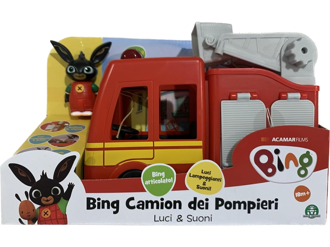 Bing Camion dei Pompieri con Luci e Suoni - Giochi Preziosi