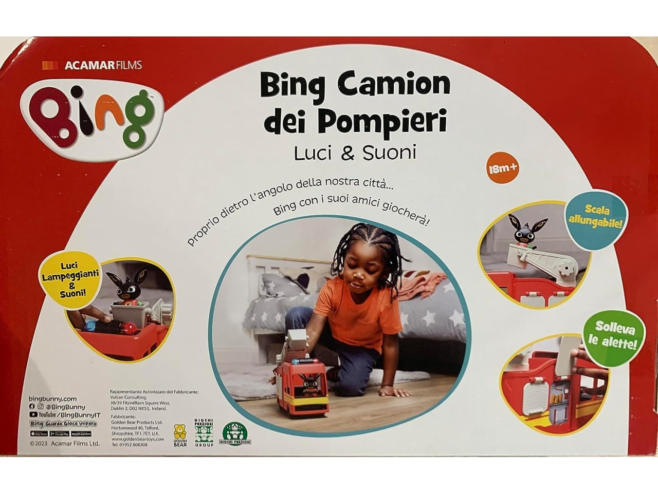 Bing Camion dei Pompieri con Luci e Suoni - Giochi Preziosi