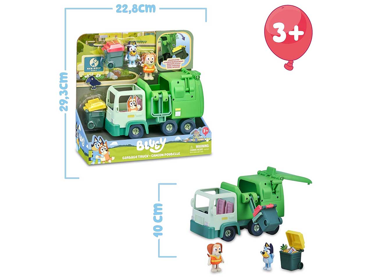 Bluey Camion Spazzatura Giocattolo per bambini - Giochi Preziosi