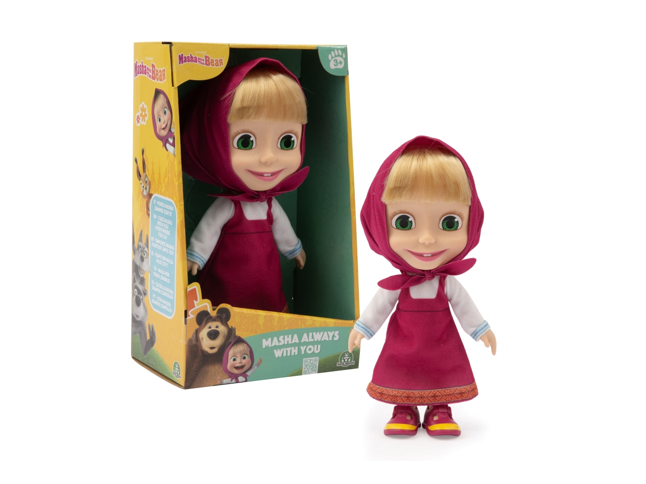 Masha classic doll 23cm - Masha nella sua versione classica, come nella serie animata, con - Giochi Preziosi