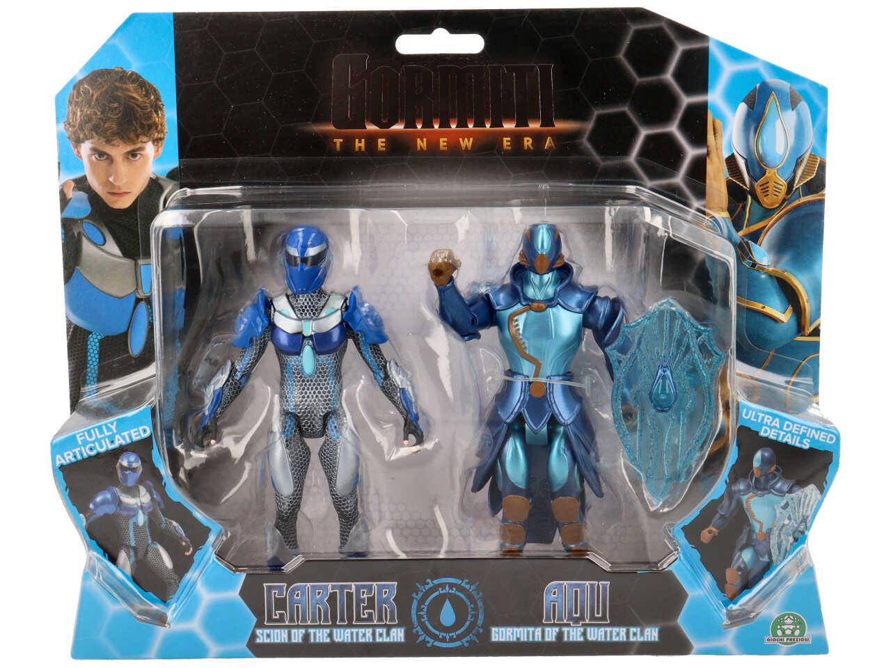 Gormiti the new era double pack gormiti con scion 15cm - Set deluxe che include Scion e corrispettivo Gormita alti 15 - Giochi Preziosi