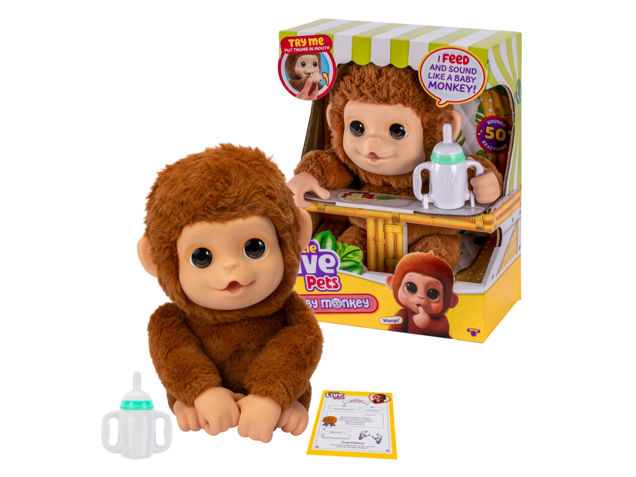 My baby monkey - Mango è la nuova scimmietta interattiva della famiglia dei Little - Giochi Preziosi