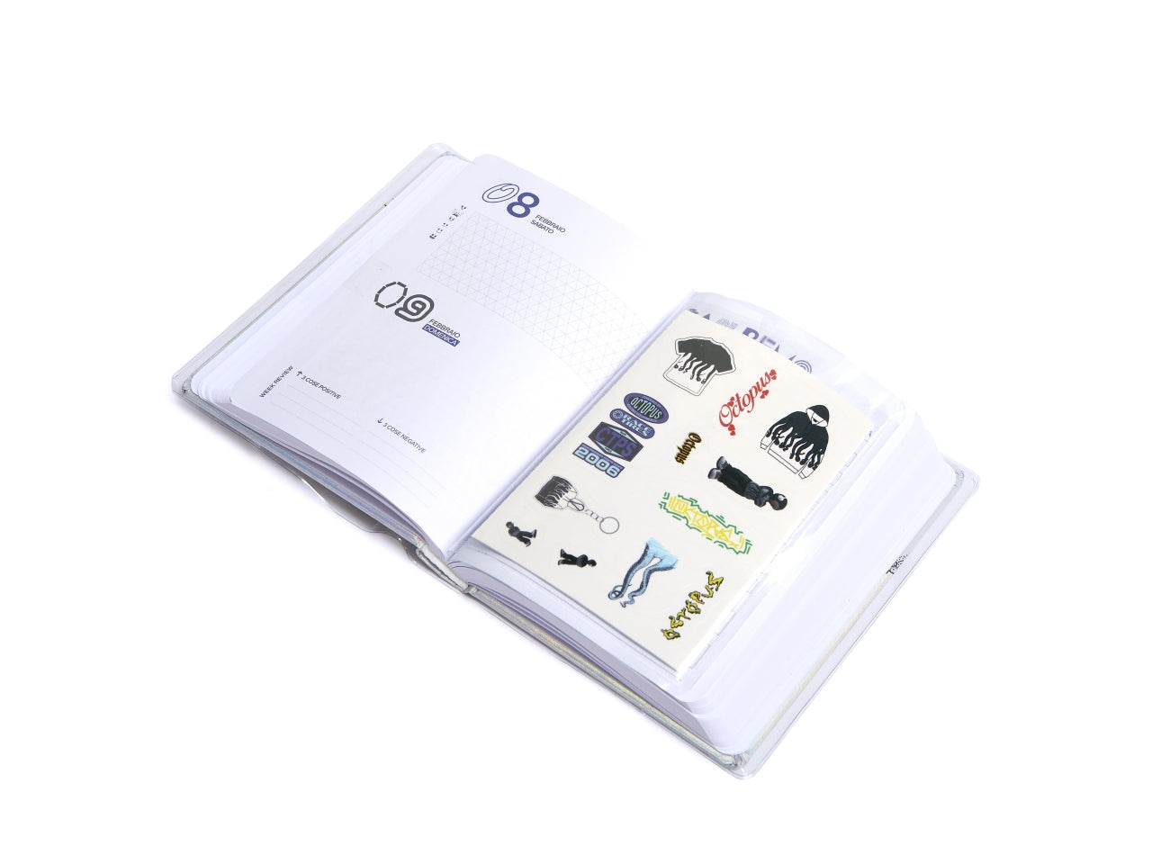 Beyou 24/25 agenda octopus easy nero, multicolor, Made in Italy - Giochi Preziosi