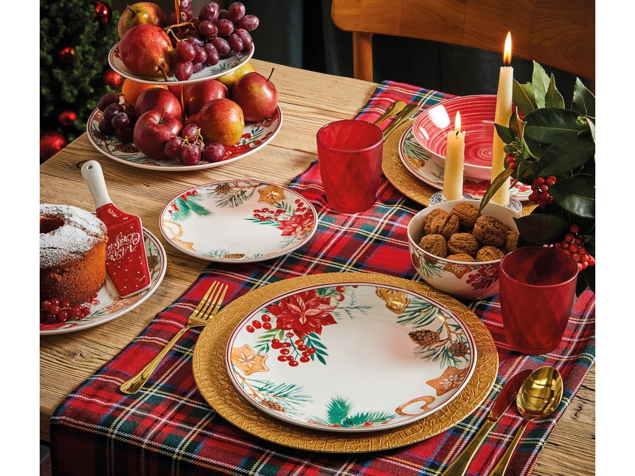 Tognana servizio piatti linea dolce natale - la confezione contiene 18 piatti