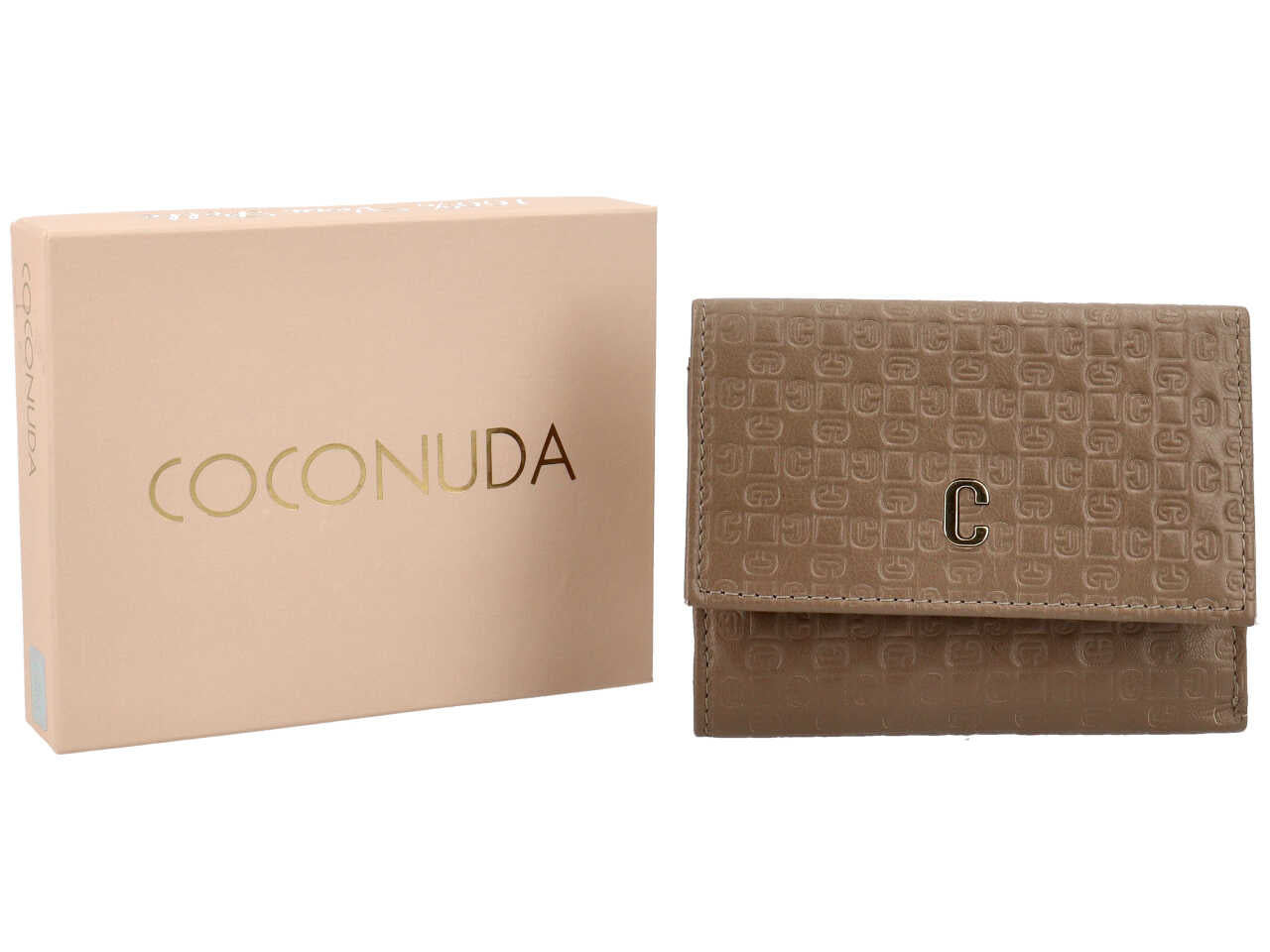 Portafoglio donna coconuda taupe