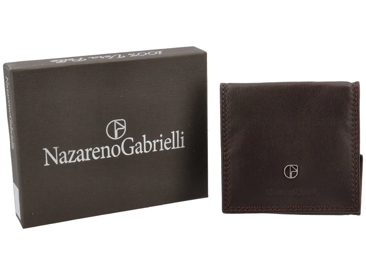 Portafoglio uomo nazareno gabrielli ebano