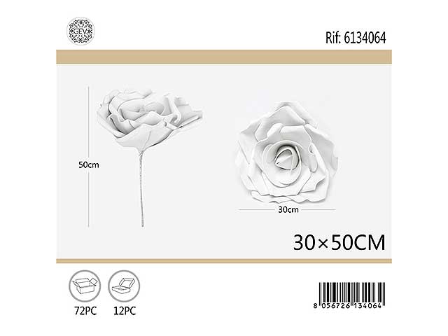 Rosa bianca 30cm