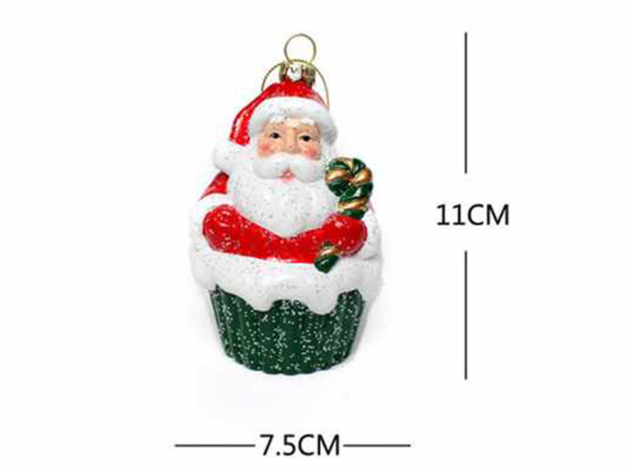 Babbo natale  7.5x7.5x11cm