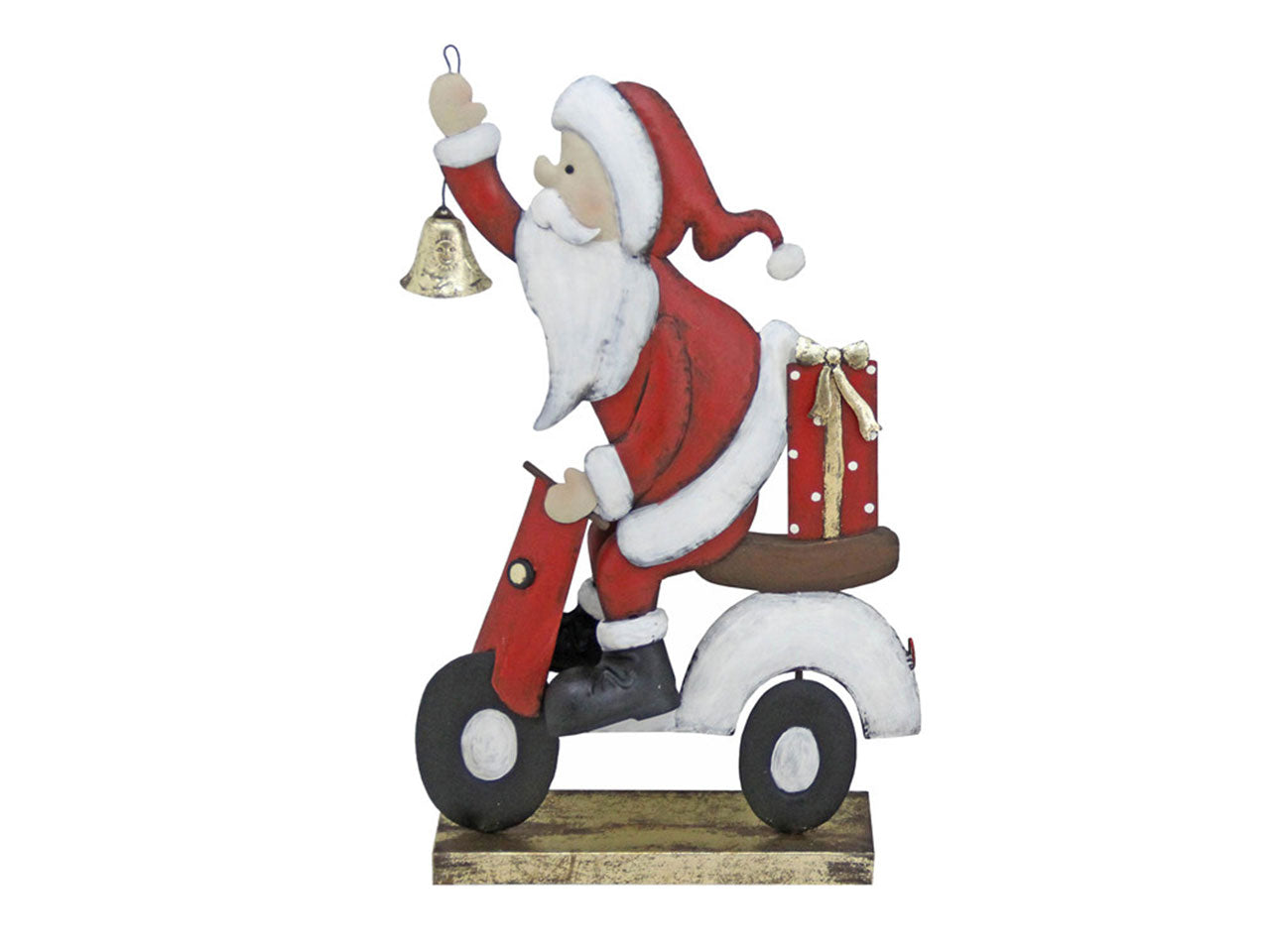 Babbo natale in vespa misura 36,8x12,7x60,3cm