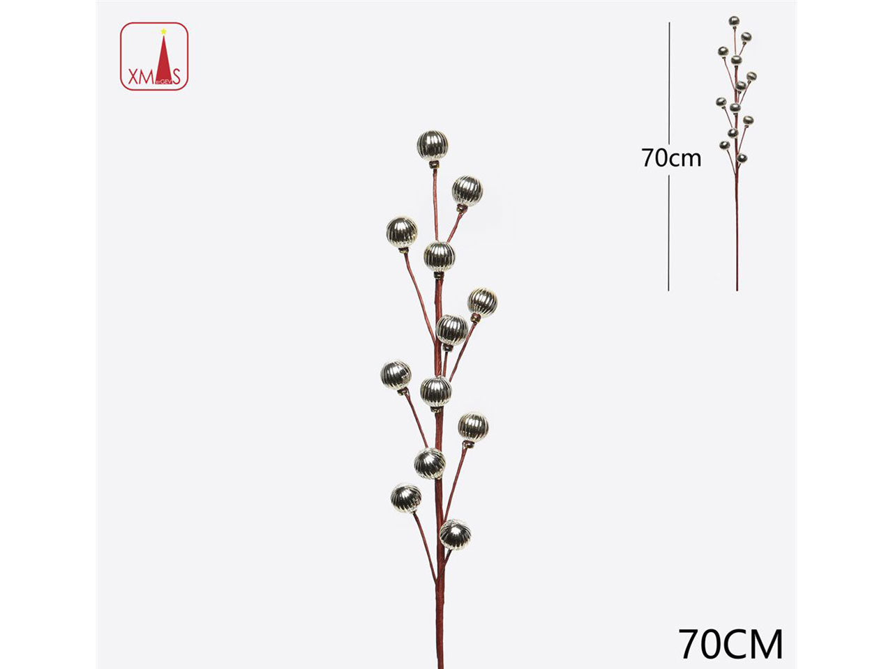 Ramo bacche artificiali 70cm
